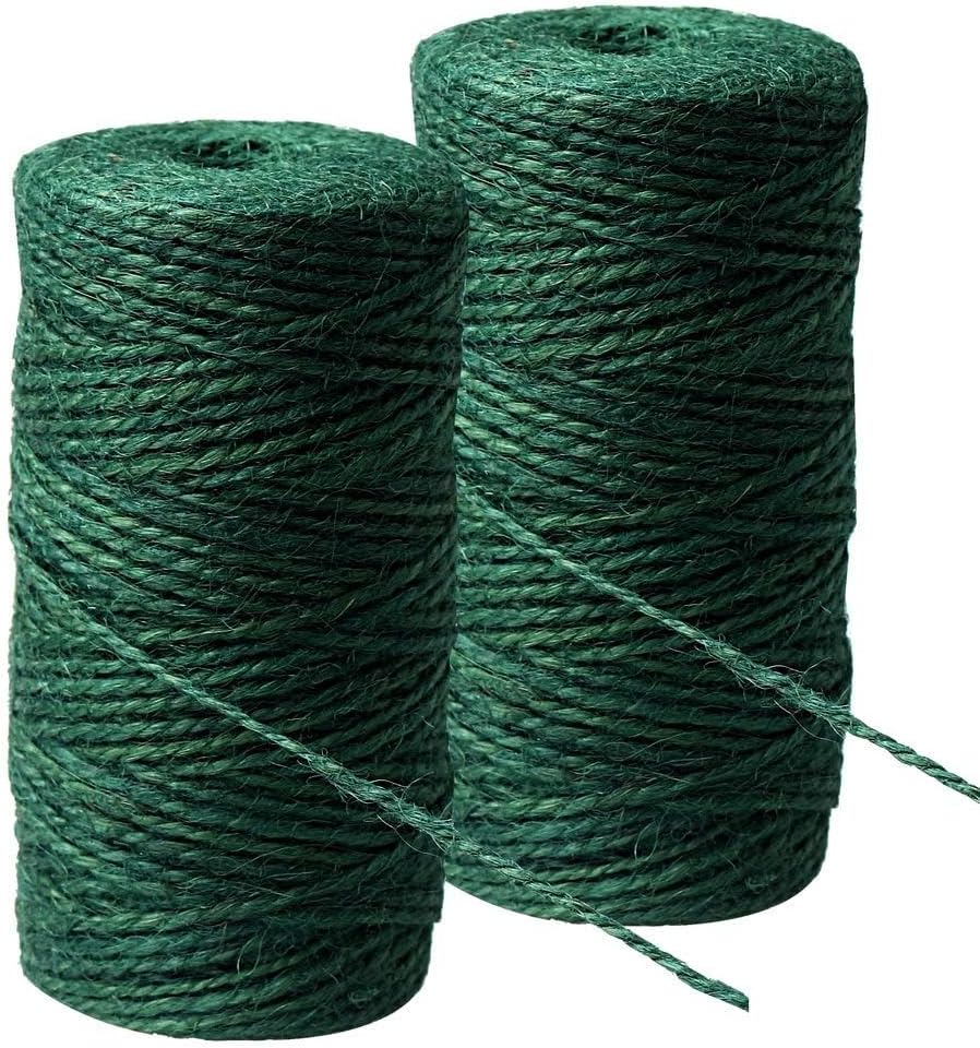 200 m garden cord, 2 mm garden cord, craft wire, craft cord, green cord, plant ties for gardening, floristry, DIY bundling, decoration