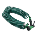 30M Garden Hose Heavy-Duty Coiled Spiral Car Washing Cleaning Water Hose Garden