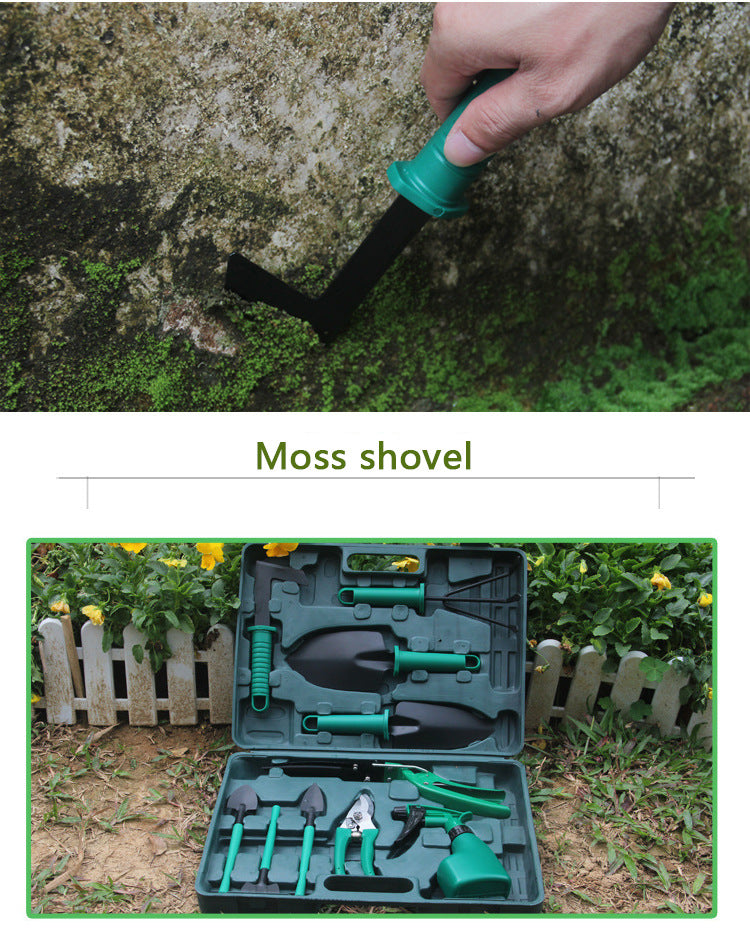 10-Piece Purple Professional Garden Tool Set with Carrying Case - Ergonomic Gardening Kit for Digging, Weeding & Pruning